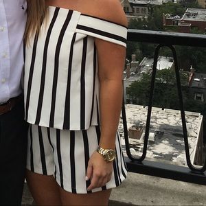 Topshop off the shoulder romper